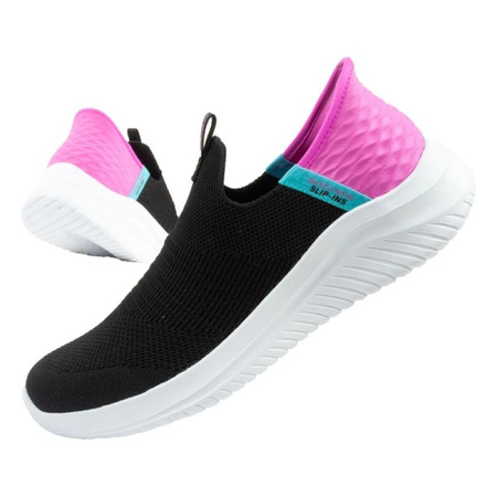 Skechers Ultra Flex buty dziecięce sportowe młodzieżowe SLIP-INS (303800L/BKPK)