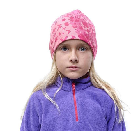 Czapka Dziecięca BUFF® Junior Microfiber & Polar US Hat BUTTERFLY PINK (118803.538.10.00)
