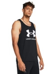 Koszulka bez rękawów męska UNDER ARMOUR treningowa czarna (57716/1382883-001)