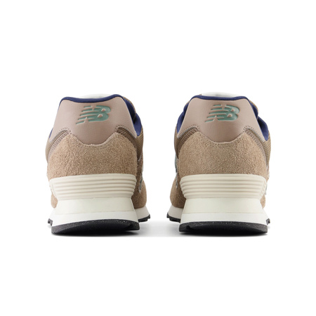 Sneakersy damskie/męskie New Balance 574 buty sportowe uniwersalne skórzane brązowe (U574SBB)