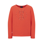 Bluzka ongsleeve bawełniana dziecięca dla dziewczynki Trollkids Girls Stavanger Longsleeve sweet cherry/dahlia (448-416)