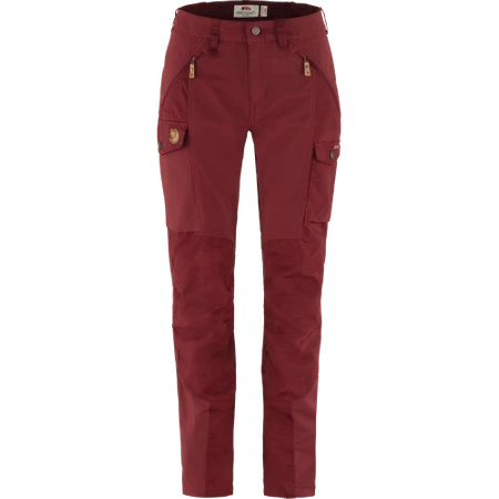 Spodnie damskie Fjällräven Nikka Trousers Curved W Bordeaux Red (F89638-347)