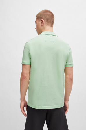 Koszulka Polo męska BOSS Paule 4 Open Green slim fit zielona (50506195-388)