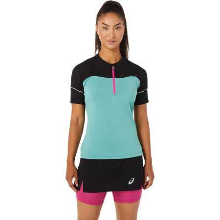 Koszulka Asics Fujiitrail Top W Błękitno-Czarna (2012B927-303)