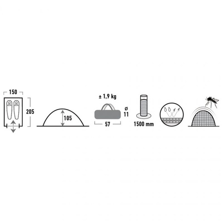 Namiot High Peak Monodome 2  (10159)