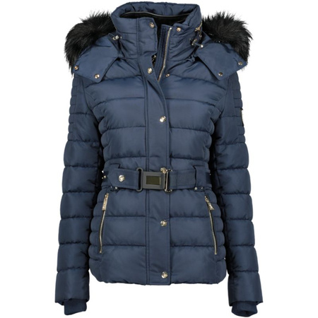 Wyprzedaż - Kurtka zimowa damska Geographical Norway Blood Lady Blue parka granatowa (WT4141F/GN-BLUE)
