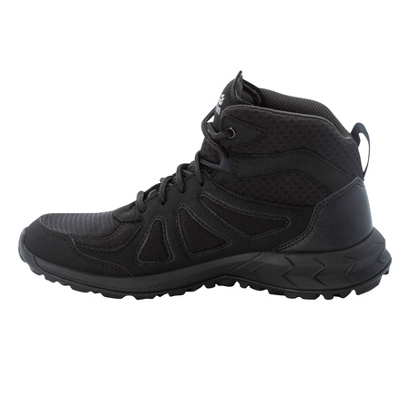 Wyprzedaż - Buty trekkingowe damskie czarne Jack Wolfskin Woodland 2 Texapore Mid W (4051331-6069)