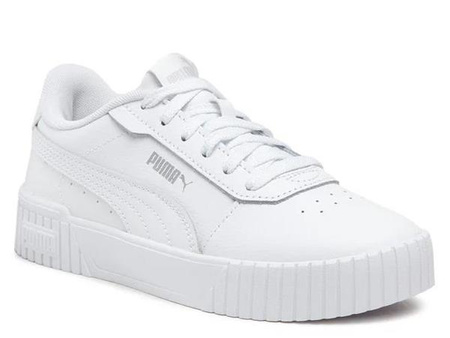Buty sportowe młodzieżowe PUMA CARINA 2.0 JR klasyczne sneakersy na co dzień białe (386185-02)