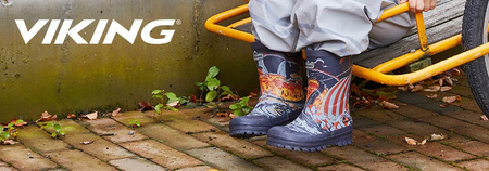 Wyprzedaż - Kalosze dziecięce Viking Alv Jolly błękitne (1-60060-4501)