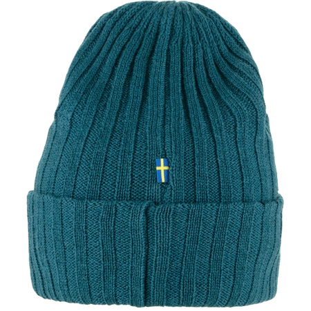 Czapka beanie zimowa damska/męska Fjällräven Byron Hat wełniana niebieska (F77388-574)