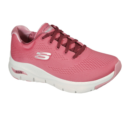 Wyprzedaż - Buty treningowe damskie Skechers Arch Fit Big Appeal sneakersy różowe (149057-ROS)