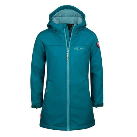 Płaszcz softshell Trollkids Girls Kristiansand Coat dla dziewczynki (391-326)