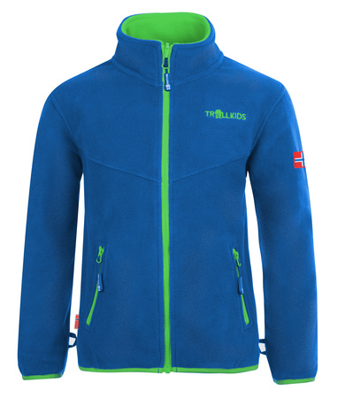 Bluza polarowa dziecięca Trollkids Kids Oppdal Jacket XT rozpinana niebieska (414-106)