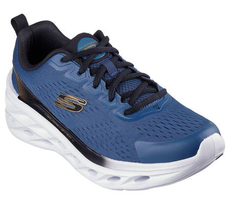 Wyprzedaż - Buty sportowe męskie Skechers Glide-Step Swift Frayment sneakersy niebieskie (232634-TLBK)