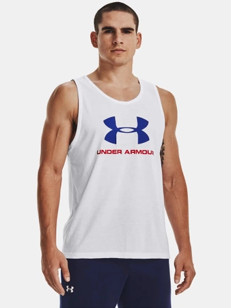 Koszulka sportowa męska Under Armour treningowa biała (1329589-104)