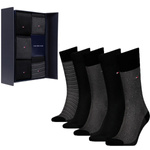 Skarpetki Tommy Hilfiger TH MEN SOCK 5P GIFTBOX BIRDEYE Grafitowy (701224442002)