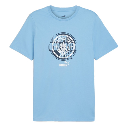 Koszulka męskie Puma MCFC FTBL CULTURE TEE Niebieski (77777439)