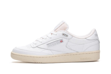 Buty sportowe damskie/męskie Reebok Club C 85 Vintage Cloud White Pure Grey 3 białe (100033001)