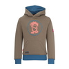 Bluza z kapturem dziecięca dla chłopca/dziewczynki Trollkids Kids Troll Sweater mocca brown/atlantic blue (138-822)