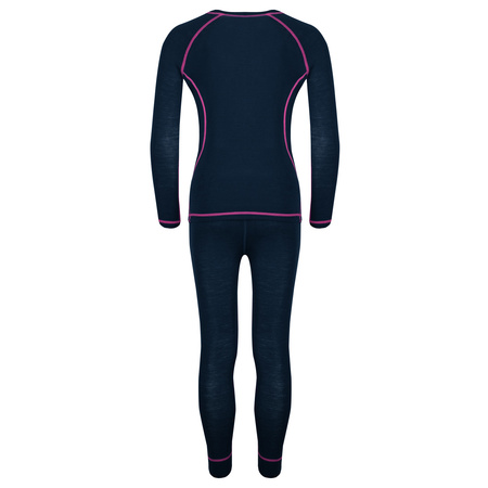 Warstwa podstawowa Trollkids Girls Merino Baselayer Set dla dziewczynki (136-114)