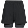 Wyprzedaż - Spodenki sportowe do biegania damskie Odlo 2-in-1 Essentials 3 Inch treningowe czarne (323071/15000)