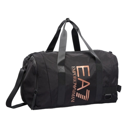Wyprzedaż - Torba treningowa damska/męska EA7 Emporio Armani sportowa czarna (245062-3R911-26321)