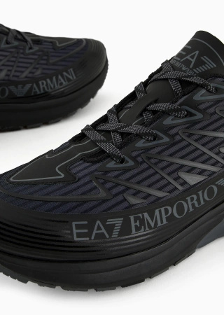 Buty do biegania męskie EA7 Emporio Armani Crusher Distance Trail sportowe szare (X8X129-XK307-S336)