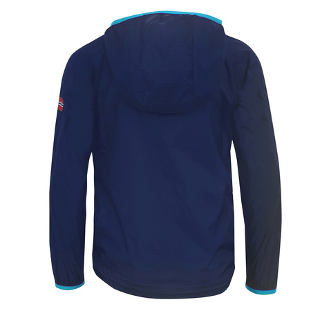 Kurtka wiatroszczelna wiatrówka  dziecięca dla chłopca/dziewczynki Trollkids Kids Fjell Running Jacket navy/medium blue (909-110)