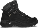 Buty trekkingowe damskie czarne Lowa RENEGADE GTX MID Ws Gore-Tex wodoodporne tiefschwarz (320945 0998)