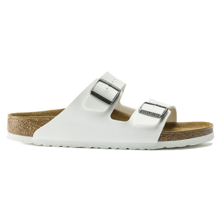 Klapki damskie Birkenstock Arizona Birko-Flor Narrow White na wąską stopę (0552683)