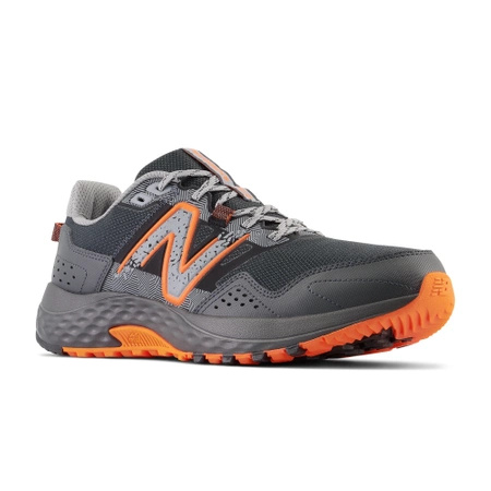 Buty do biegania męskie w terenie New Balance 410 sneakersy sportowe szaro-pomarańczowe (MT410LO8)