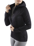 Wyprzedaż - Bluza z kapturem damska Viking Jukon Hoodie Lady szybkoschnąca czarna (730/23/0900/09)