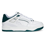 Buty sportowe Puma SLIPSTREAM PUMA WHITE-VARSITY GREEN skórzane z zielonymi akcentami białe (38854903)