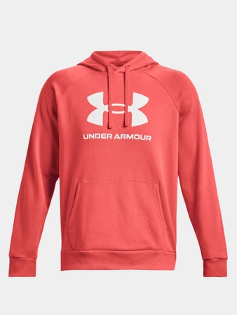 Bluza z kapturem męska UNDER ARMOUR Rival Fleece Logo różowa (1379758-690)