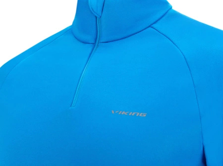 Bluza termoatywna męska Viking Jukon Half Zip Polartec Man polarowa niebieska (740/25/2385/1500)