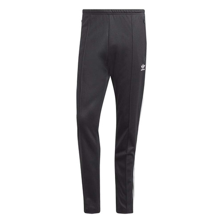 Spodnie dresowe męskie adidas Adicolor Classics Beckenbauer Track Pants "Black White" z regulowaną talią czarne (II5764)