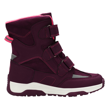 Buty zimowe dziecięce Trollkids Kids Lofoten Winter Boots wodoodporne wysokie fioletowe (159-422)