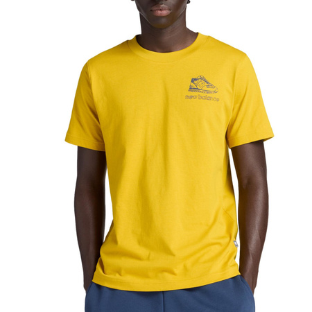 Koszulka New Balance LEFT CHEST SHOE SKETCH T-S Zółty (MT53962BQG)