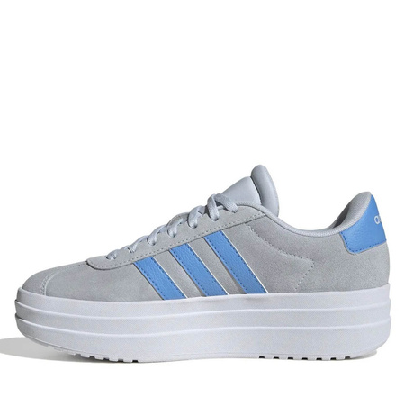 Sneakersy młodzieżowe ADIDAS VL COURT BOLD J buty sportowe zamszowe szare (IH8033)