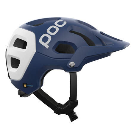 Wyprzedaż - Kask rowerowy POC Tectal Race MIPS Lead Blue/Hydrogen White Matt granatowy (10580_8277)
