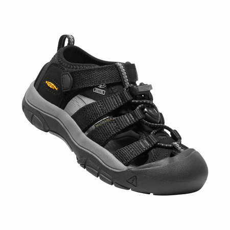 Sandały trekkingowe dziecięce na lato Keen Newport H2 Black/Keen Yellow dla dzieci (KE-1022824)