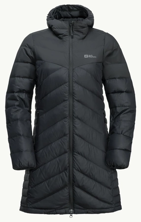 Wyprzedaż - Kurtka zimowa damska puchowa Jack Wolfskin Tundra Down Coat czarne (1207751_6000)