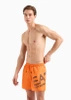 Wyprzedaż - Szorty kąpielowe męskie EA7 Emporio Armani 902000-4R736-20262 kąpielówki bokserki pomarańczowe ORANGE TIGER