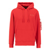 Bluza z kapturem męska Alpha Industries Back Print Hoody speed red kangurka z grafiką czerwona (178318-328)