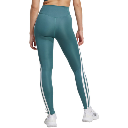 Legginsy damskie adidas Optime Essentials 3-Stripes 78 zielone (JY2152)