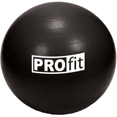 Piłka gimnastyczna PROfit 85cm czarna z pompką DK2102