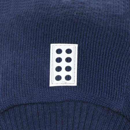 Wyprzedaż - Kominiarka narciarska dziecięca granatowa Lego Wear Balaclava Lwaripo 705 (22939-590)