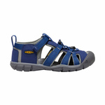 Wyprzedaż - Sandały trekkingowe na lato dziecięce Keen Seacamp II CNX Blue Depths/Gargoyle niebieskie (KE-1010088)