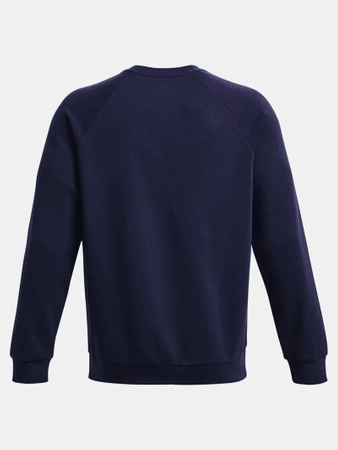 Bluza sportowa męska UNDER ARMOUR FLEECE CREW oddychająca granatowa (1379755-410)