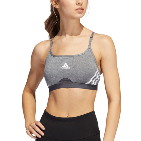 Stanik sportowy adidas Aeroreact Training Light-Support 3-Stripes Bra W (HC7870)